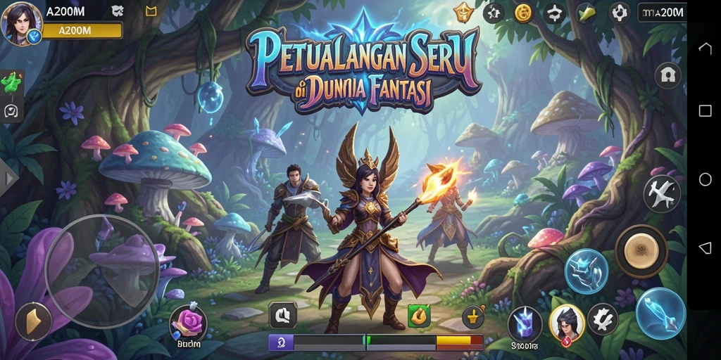 Tampilan gameplay A200M yang penuh petualangan dan aksi seru.