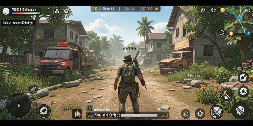 Tampilan gameplay ADG62 yang menawan, menciptakan momen simulasi yang menyenangkan.