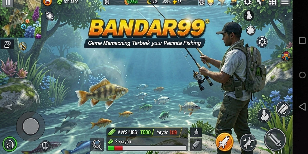 Screenshot gameplay BANDAR99 dengan tampilan aksi memancing yang seru.