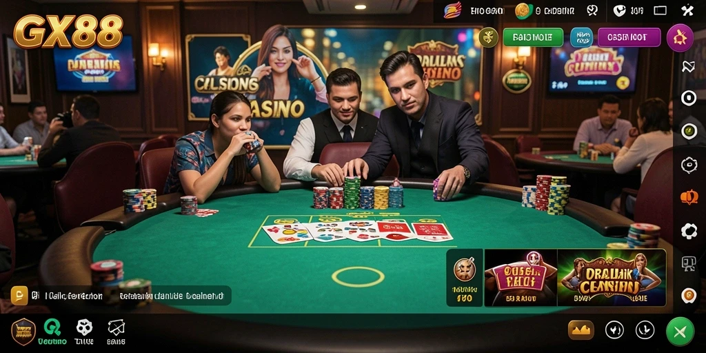 Tampilan gameplay GX88 yang dinamis dan mengasyikkan.