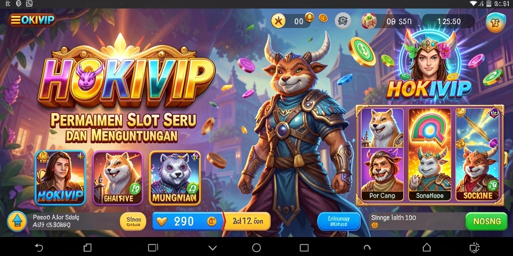 Screenshot gameplay HOKIVIP dengan tampilan slot yang menarik.