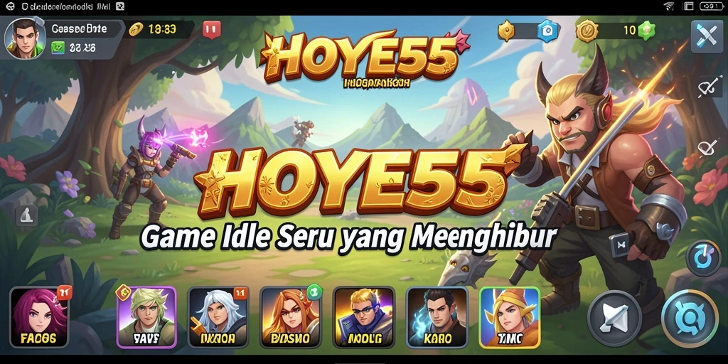 Screenshot gameplay HOYE55 yang menampilkan keseruan permainan Idle.