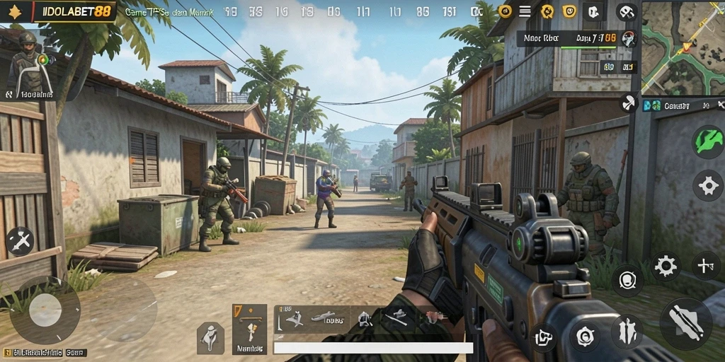 Tampilan gameplay <strong>IDOLABET88</strong> yang penuh aksi dan strategi.