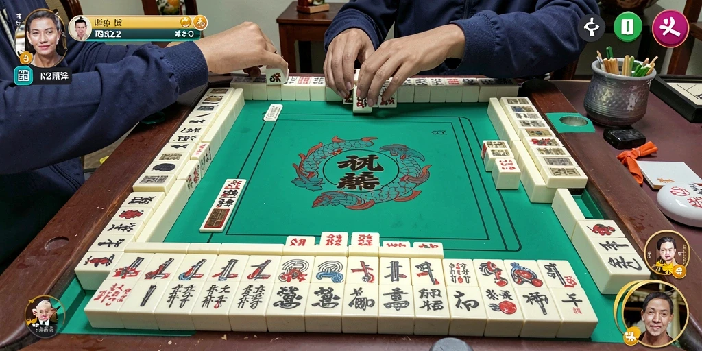 Tampilan gameplay Mahjong yang menarik dari IN22.