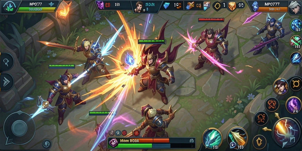 Tampilan gameplay seru dan strategis dalam MPO777.