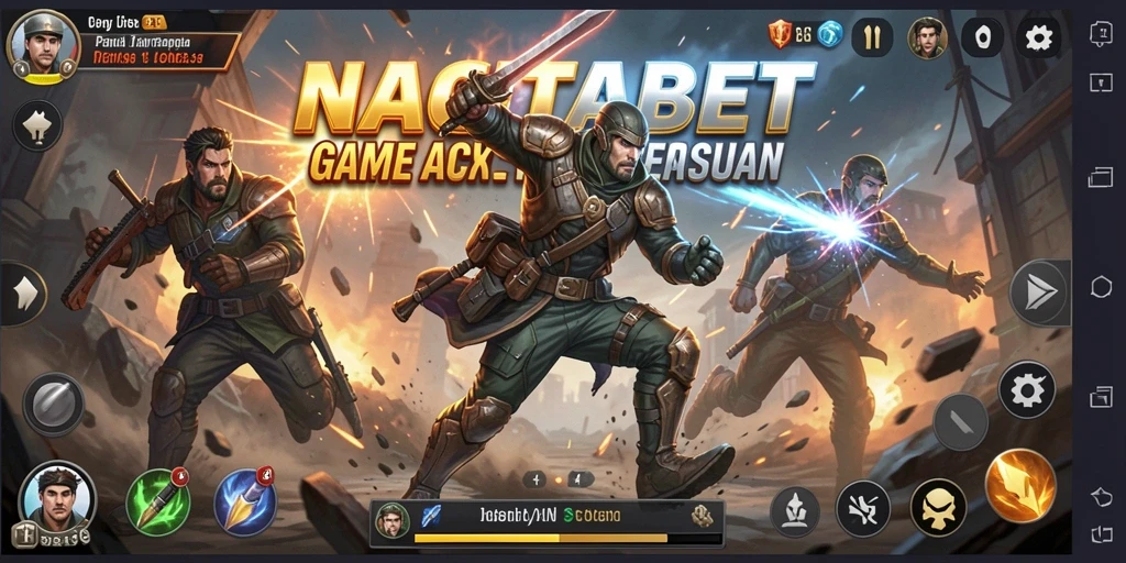 Skrinsut gameplay menampilkan pertempuran mendebarkan dalam NAGITABET.